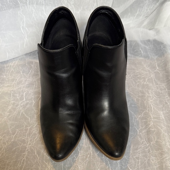 a.n.a Black Ankle Boots with Stacked Heel - Picture 2 of 5